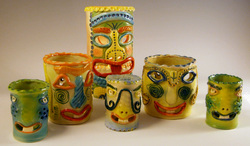 Tiki Luminaries by Coastal Clay Works
